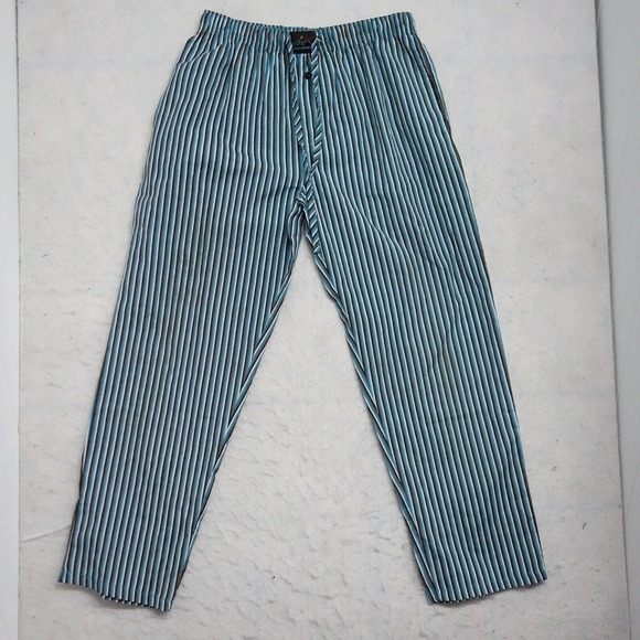 Greg Norman Sweatpants 32-34 Men's Multicolor Striped Regular Fit Cotton Blend - Picture 1 of 11